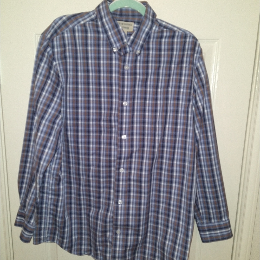 Duluth Trading Wrinkle Fighter Plaid Long Sleeve Button Down Shirt Men's Medium. - Picture 1 of 5